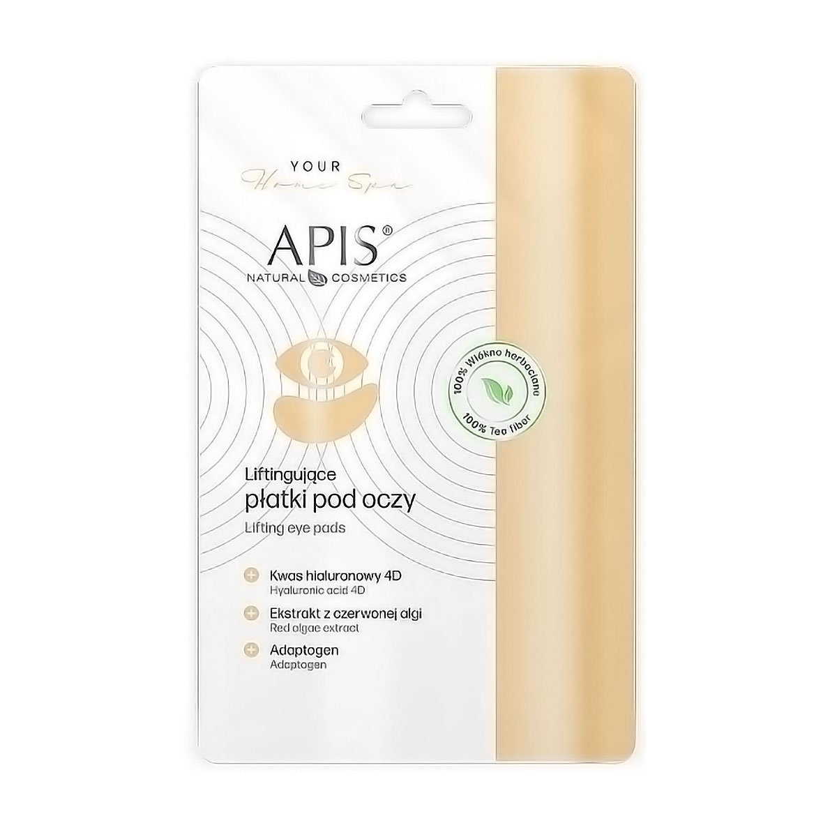 Ліфтінг-патчі для шкіри навколо очей Apis Natural Cosmetics Your Home Spa Lifting Eye Pads, 1 пара